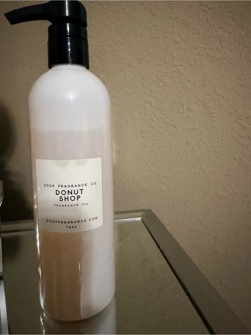 DOOP Donut Shop Body Oil — White Pump Bottle